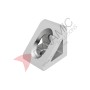 2020 Silver Corner Bracket - 2 Holes