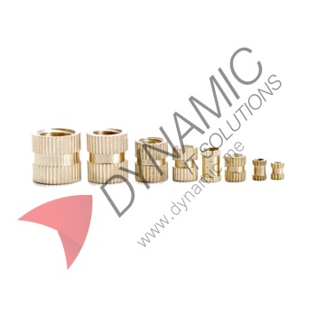 Brass Cylinder Threaded Round Insert Embedded Nuts