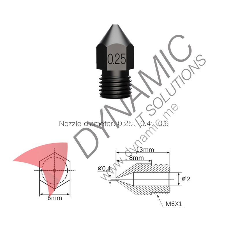 Creality Hardened Steel High-end Nozzles (8 PCS/Set)
