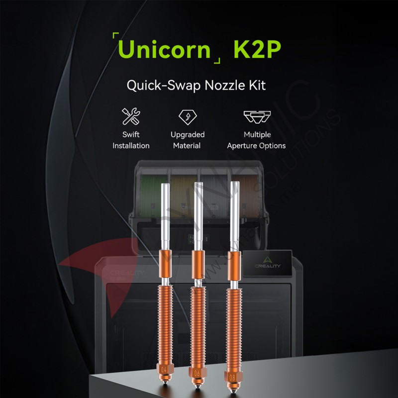 Creality Unicorn K2P Quick-Swap Nozzle Kit (4008030075)