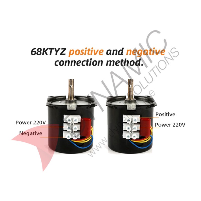 AC Motors Permanent Magnet CW/CCW 68KTYZ 220V (15RPM)