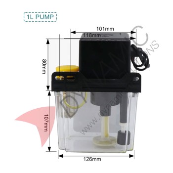 Automatic CNC Lubricating Oil Pump Kit 220V Solenoid Pump for Linear Transmission 1L