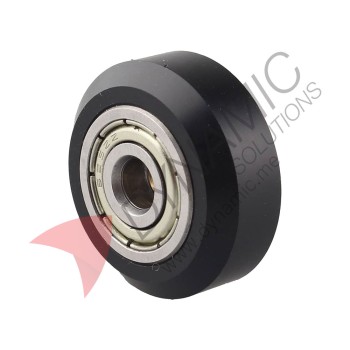 Black Plastic Pulley Ball Bearing V-Wheels