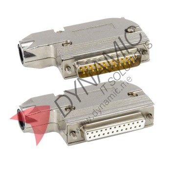 DB25 90 Degree Connector Solid Pin