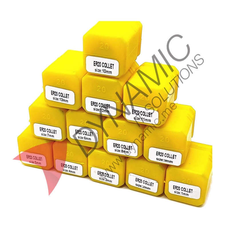 ER20 Spring Collet Set 13 Pcs ER20 Spring Collet Set 13 Pcs