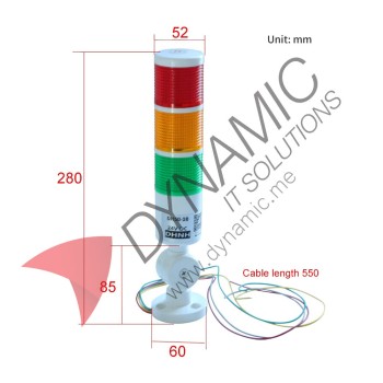 LED Indicator 3-Layer Rotatable Industrial Tower Signal 24V LED Indicator 3-Layer Rotatable Industrial Tower Signal 24V