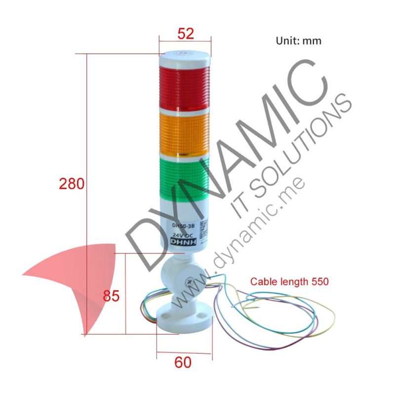 LED Indicator 3-Layer Rotatable Industrial Tower Signal 24V LED Indicator 3-Layer Rotatable Industrial Tower Signal 24V