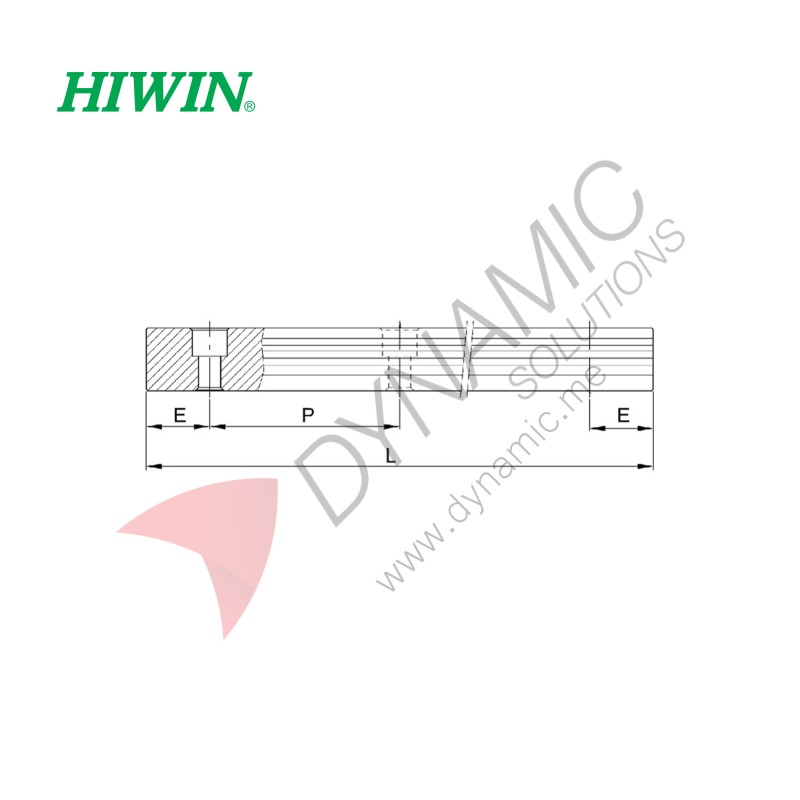 Hiwin HGR20 Linear Rail Guide 3m
