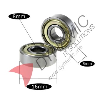 Steel Ball Bearing 688ZZ 8x16x5