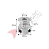GT2 Timing Pulley 20T 6.35mm Bore (M4)