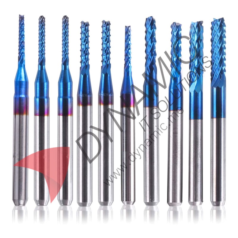 Nano Blue Coat End Mill 1.5-3.175mm (10 Pcs)