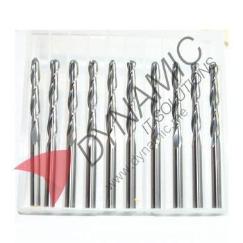 Spiral Ball Nose End Mills 2-Flute 3.175mm (10 Pcs)