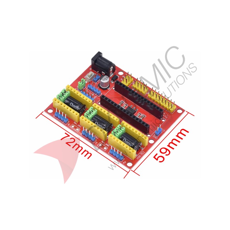 3DV4 CNC Shield V4 & Nano 3.0 & 3pcs A4988 Stepper Drivers 3DV4 CNC Shield V4 & Nano 3.0 & 3pcs A4988 Stepper Drivers