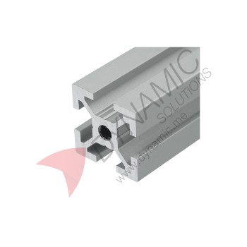 2020 Silver T-Slot Aluminum Extrusion (Thickness: 1.8mm) (per meter)