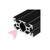 2040 Black T-Slot Aluminum Extrusion (Thickness: 1.8mm) (per meter)