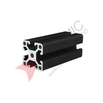 4040 Black T-Slot Aluminum Extrusion (Thickness: 1.8mm) (per meter)
