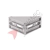 4040 Silver Corner Bracket - 4 Holes