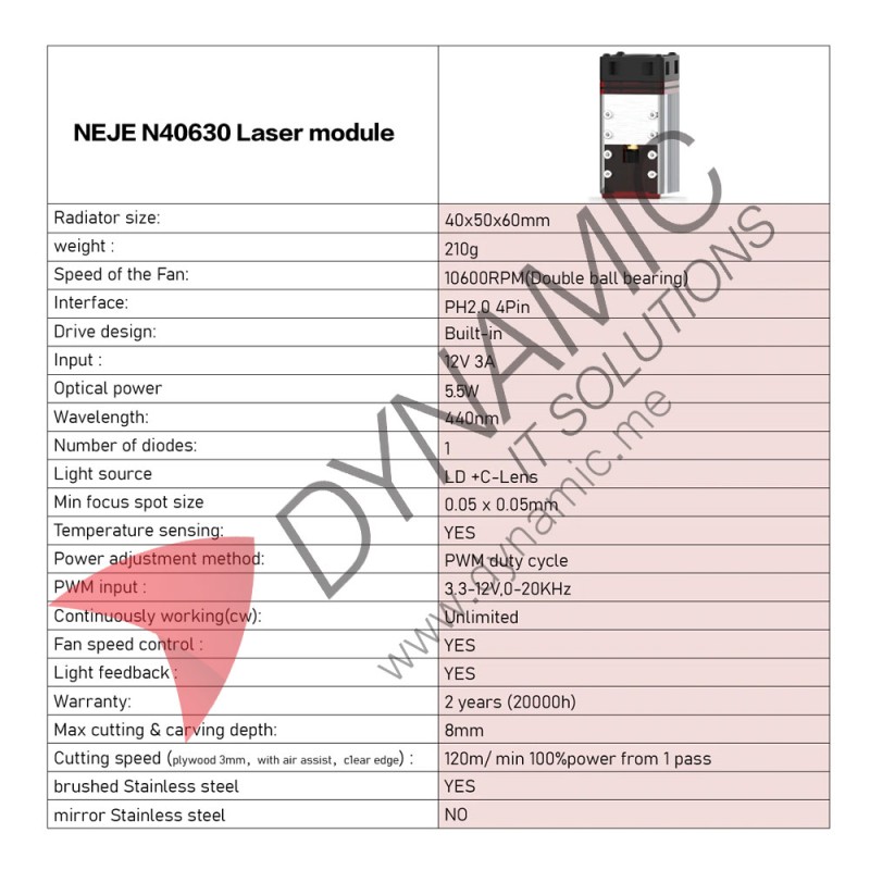 NEJE Laser Diode Module 30W (450nm)