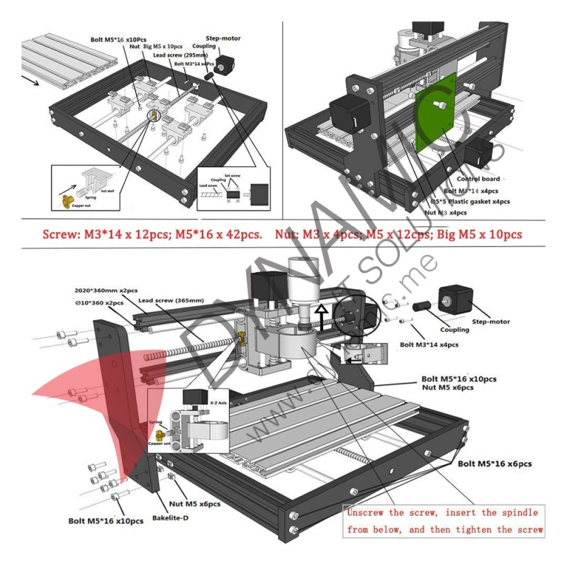 Vyrik CNC 3018 Pro GRBL Control 3 Axis with NEJE Laser Diode (10W)