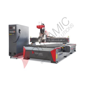 Vyrik CNC Router 1545 6KW 3-Axis  Servo Motor 1500x4500cm - Double Head 