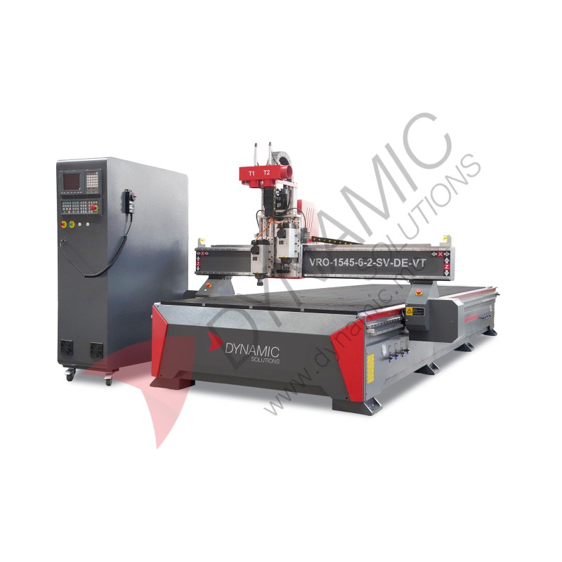 Vyrik CNC Router 1545 6KW 3-Axis  Servo Motor 1500x4500cm - Double Head 
