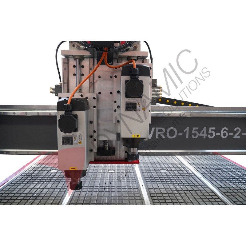 Vyrik CNC Router 1545 6KW 3-Axis  Servo Motor 1500x4500cm - Double Head 
