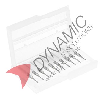 Shank Carbide PCB Drill Bits 0.8mm (10 Pcs)