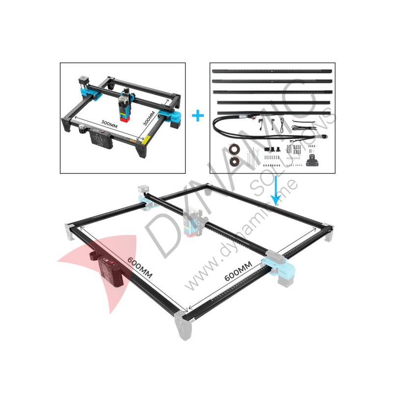 Twotrees Extension Kit 600*600mm for Laser Engraver & Cutter TTS Pro / TTS Series (210106204) Twotrees Extension Kit 600*600mm for Laser Engraver & Cutter TTS Pro / TTS Series (210106204)