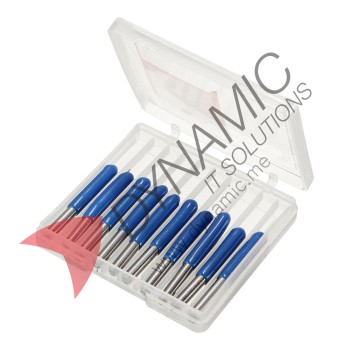 Shank V Shape Carbide Engraving Cutter Bits 3.175mm (10 Pcs)