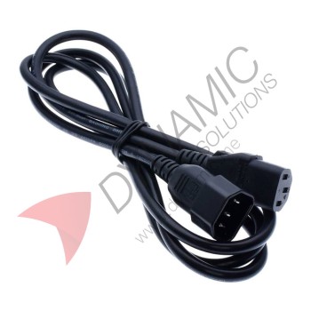 Power Cable Extension 3-Pin C14 Male To C13 Female 1.5m 3x0.75mm