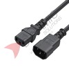 Power Cable Extension 3-Pin C14 Male To C13 Female 1.5m 3x0.75mm Power Cable Extension 3-Pin C14 Male To C13 Female 1.5m 3x0.75mm