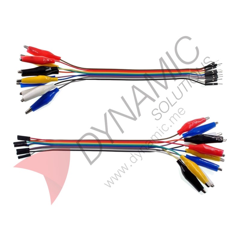DuPont to Alligator 20cm (10pcs)