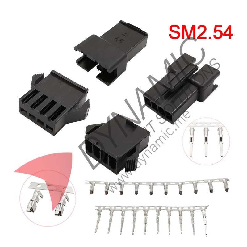 JST SM Connector Plug Male and Female 2.54mm JST SM Connector Plug Male and Female 2.54mm