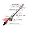 Metal DC Jack Socket Female Panel Mount DC-099 with 15cm Cable and Waterproof Cap Metal DC Jack Socket Female Panel Mount DC-099 with 15cm Cable and Waterproof Cap