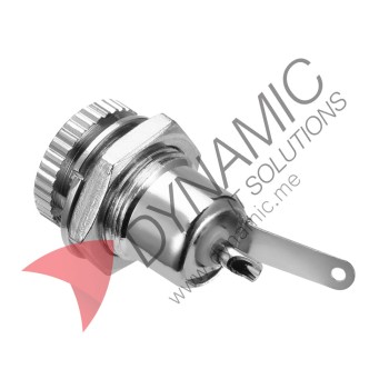 Metal DC Jack Socket Female Panel Mount DC-099 with Waterproof Cap