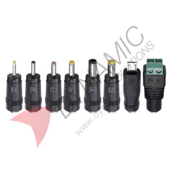 Universal Male Jack Connector For DC Plugs 5.5x2.1mm (8pcs)