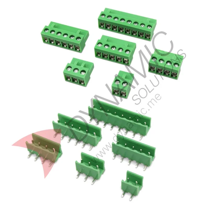 6 Pin Female Plug-in Screw Terminal Block Connector from