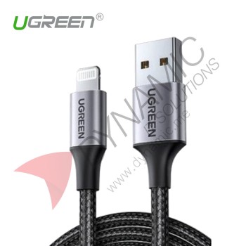 UGreen USB to Lightning Charging & Sync Cable 1.5m Black 60157 UGreen USB to Lightning Charging & Sync Cable 1.5m Black 60157