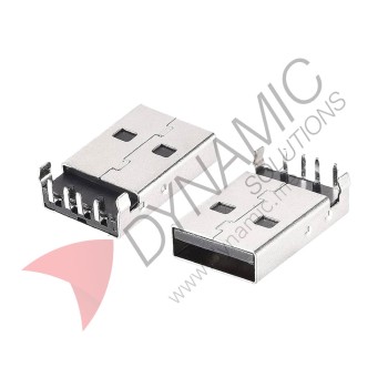 USB Socket Male Type-A (90 degree)