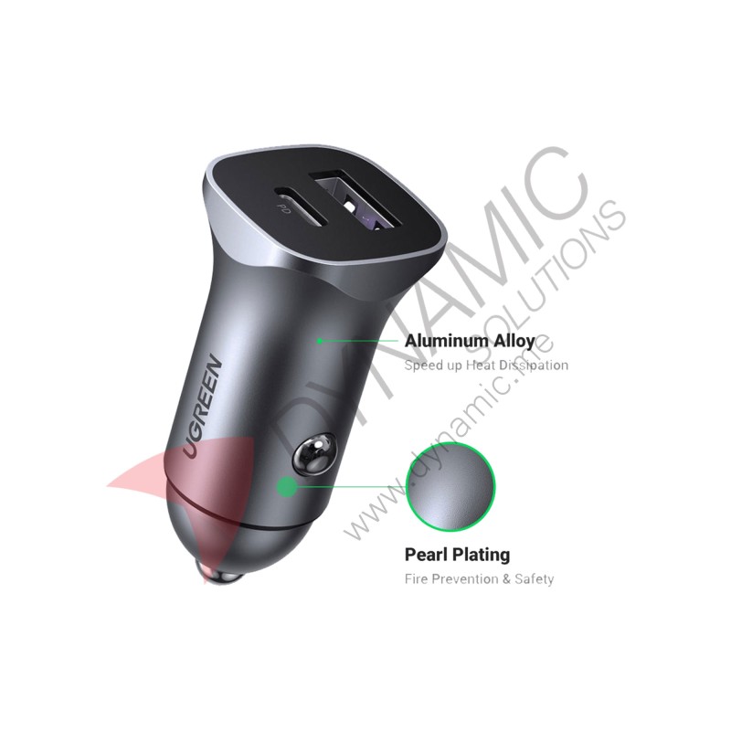 UGreen A+C 2-Port Car Charger PD30W SCP22.5W (CD130-40858)