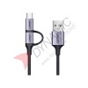 UGreen USB A to Micro USB + USB Type C Cable 1M (US177-30875)
