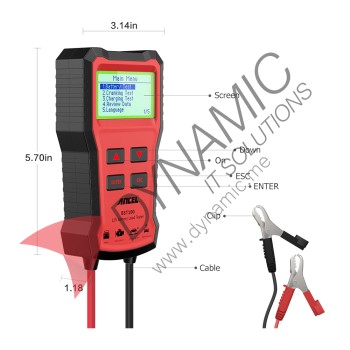 Ancel BST100 Car Battery Tester Charger 12V Charging Cranking