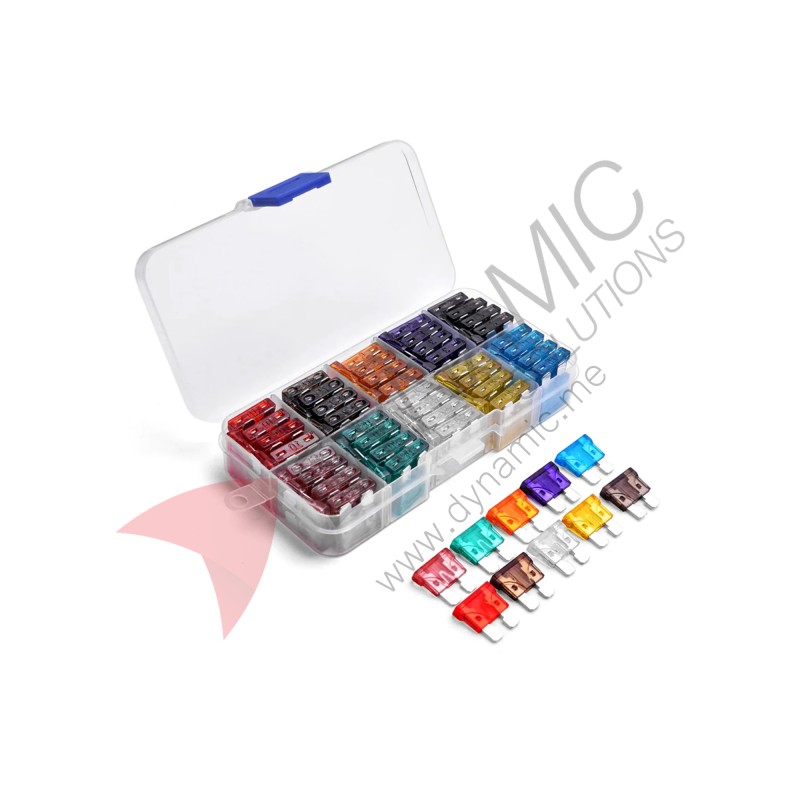 Assorted Car Blade Fuse Kit 100pcs - 2A to 35A Assorted Car Blade Fuse Kit 100pcs - 2A to 35A