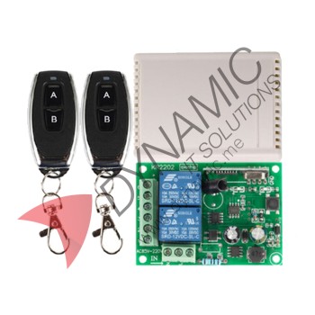 Wireless Control Switch/Relay AC 220V 10A with 2 Remote Controls