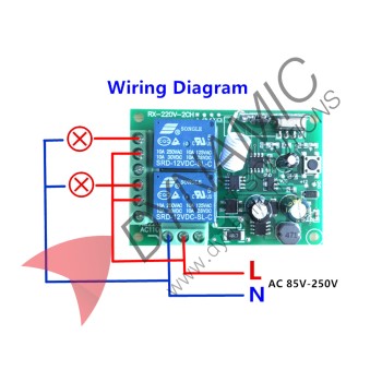 Wireless Control Switch/Relay AC 220V 10A with 2 Remote Controls Wireless Control Switch/Relay AC 220V 10A with 2 Remote Controls
