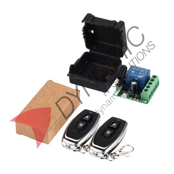Wireless Control Switch / Relay DC 12V 10A With 2 Remote Controls