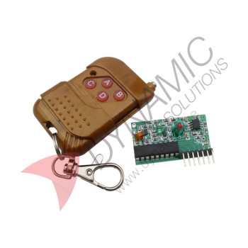 Wireless Remote Control with Receiver Module 4 CH 433Mhz