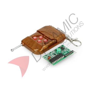Wireless Remote Control with Receiver Module 4 CH 433Mhz Wireless Remote Control with Receiver Module 4 CH 433Mhz