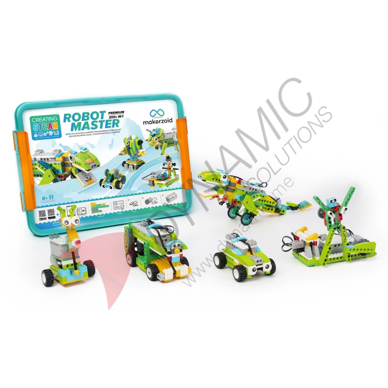 Makerzoid Robot Master Premium - 600+ Bricks (Age 6+)