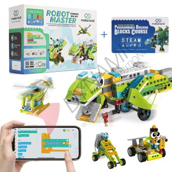 Makerzoid Robot Master Standard - 370+ Bricks (Age 6+)